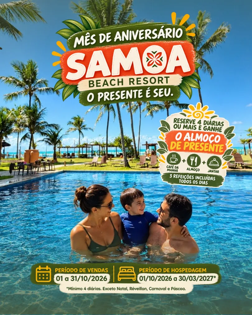 Aniversário Samoa Beach Resort no Samoa Beach Resort, em Muro Alto
